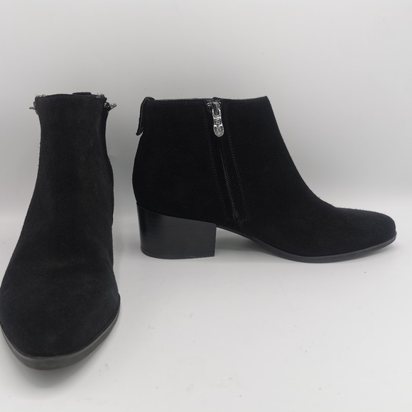 SIZE 9M ARTICA, Black Suede Ankle Rain / Winter Bootie EUC B59 - Picture 3 of 16